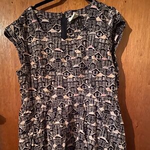 Cute Mata Traders Dress , house print